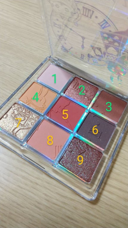 クォーツ 9色アイシャドウパレット(ドリームランドアイシャドウ)/ZEESEA/アイシャドウパレットを使ったクチコミ(4枚目)