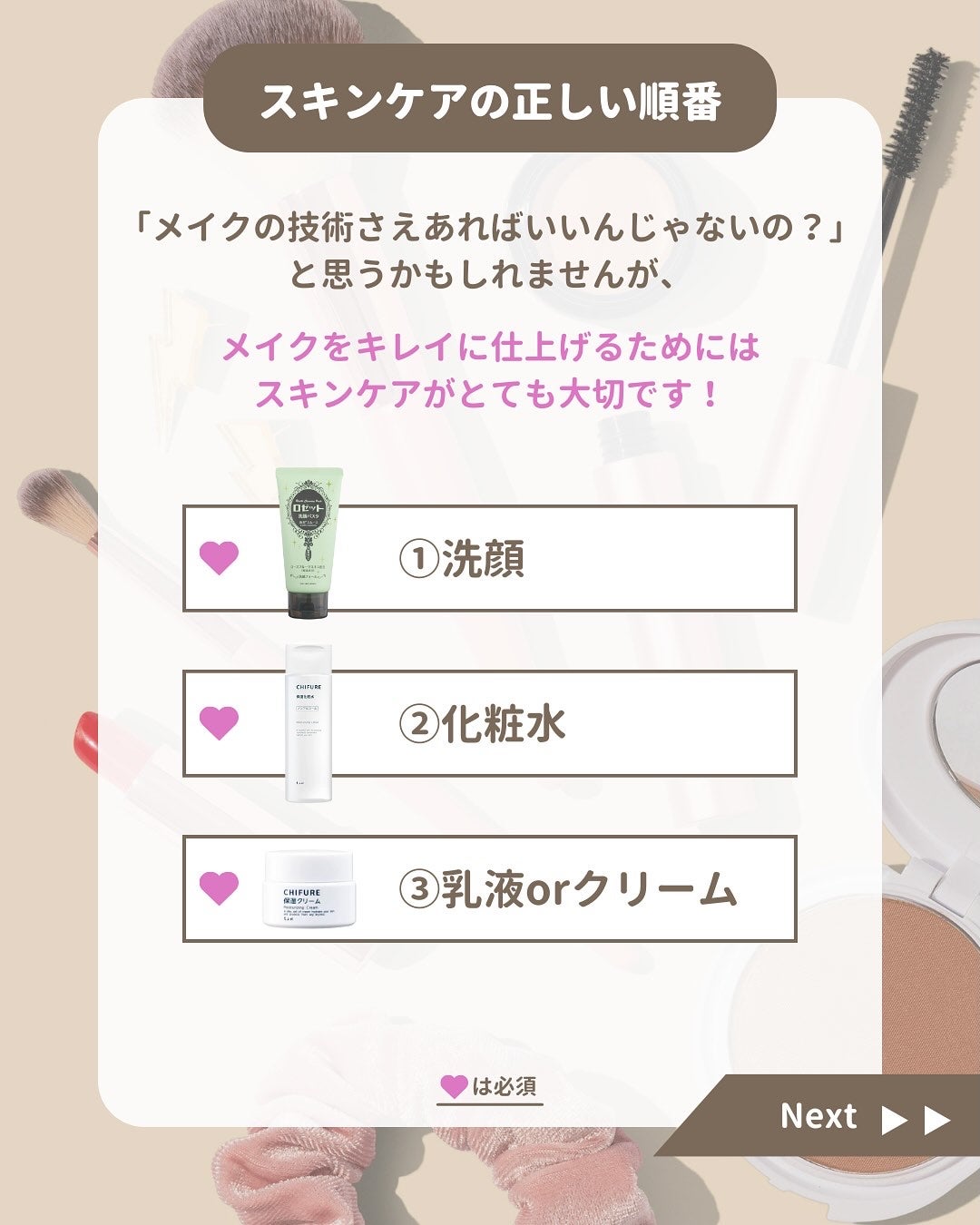 みぃ¦知識0から垢抜けるメイク術 on LIPS 「これからメイクを始める人へ🐥⸒⸒メイクの流れを覚えておけばあ..」(5枚目)