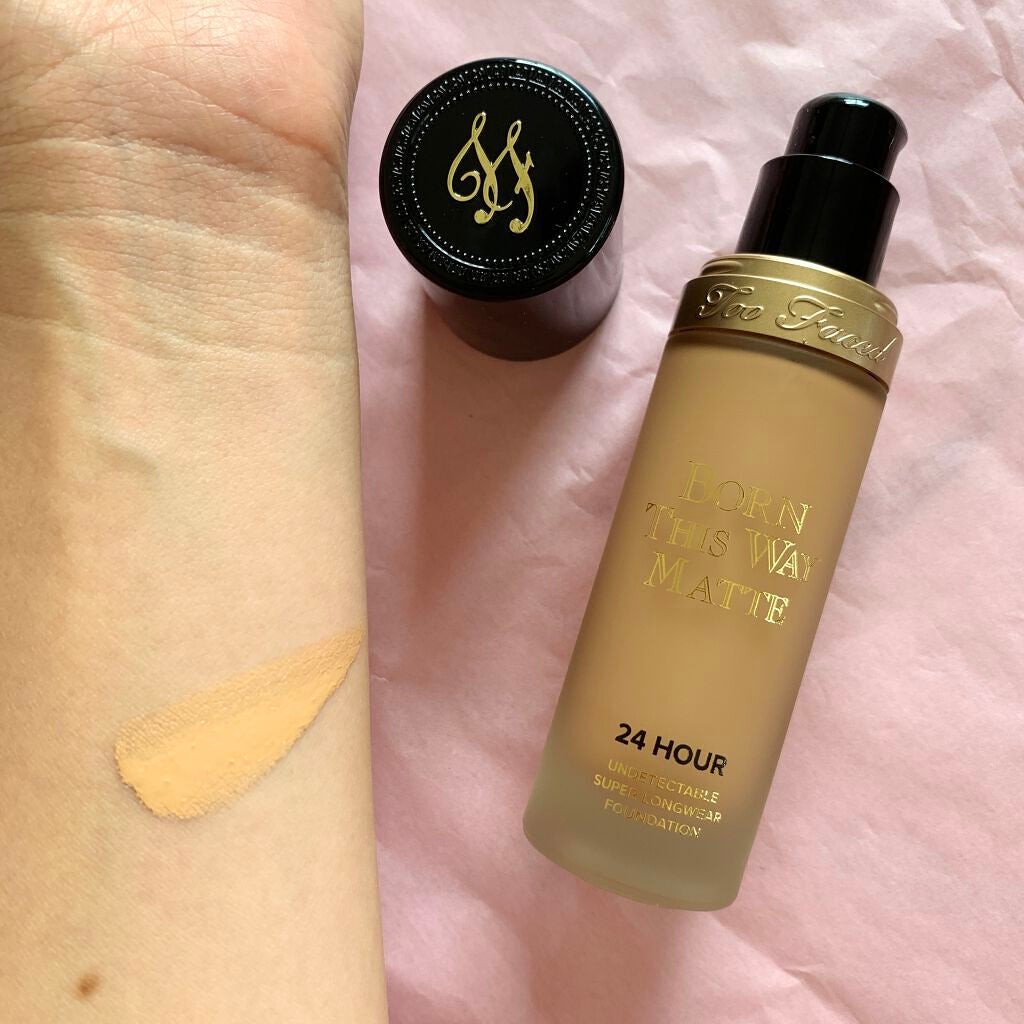 ボーン ディス ウェイ アンディテクタブル 24H マット ファンデーション/Too Faced/リキッドファンデーションを使ったクチコミ(2枚目)