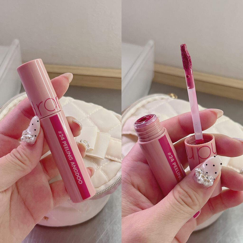 ジューシーラスティングティント/rom&nd/リップティントを使ったクチコミ(1枚目)