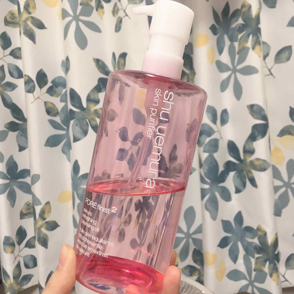 フレッシュ クリア サクラ クレンジング オイル/shu uemura/オイルクレンジングを使ったクチコミ（2枚目）