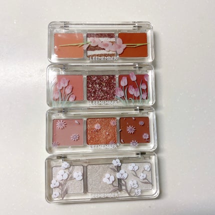 3色フローラアイパレット/LEEMEMBER/アイシャドウパレットを使ったクチコミ(1枚目)