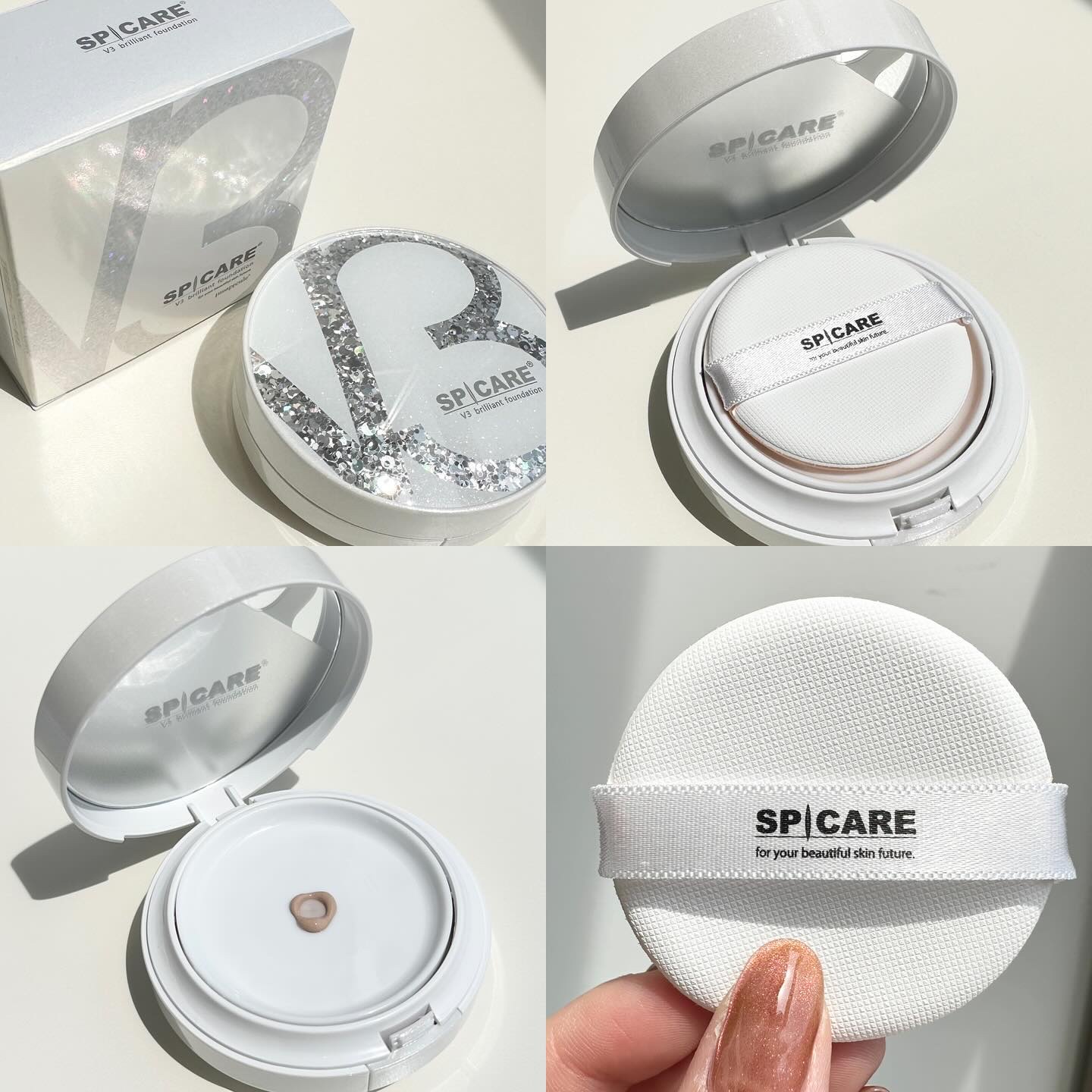 V3 ブリリアント ファンデーション/SPICARE/クッションファンデーションを使ったクチコミ（2枚目）
