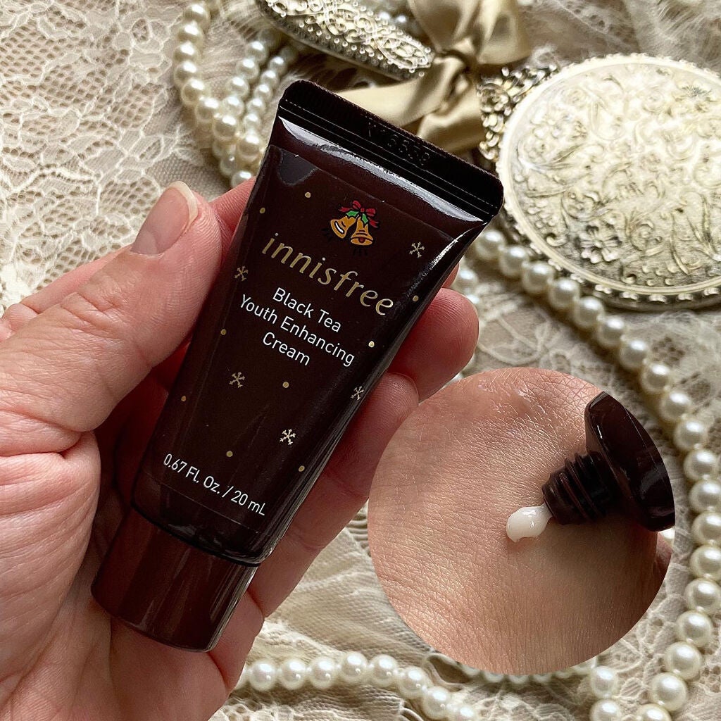 ブラックティー ユース セラム スペシャルセット 2021 Green Holidays Edition/innisfree/スキンケアキットを使ったクチコミ(4枚目)