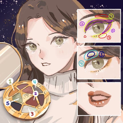 GODDESS 9 EYESHADOW/SUSISU/アイシャドウパレットを使ったクチコミ(3枚目)