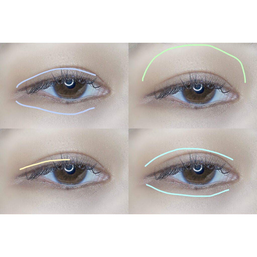 UR GLAM BLOOMING EYE COLOR PALETTE/U R GLAM/アイシャドウパレットを使ったクチコミ(3枚目)