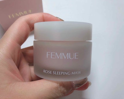 ローズウォーター スリーピングマスク/FEMMUE/フェイスクリームを使ったクチコミ(1枚目)