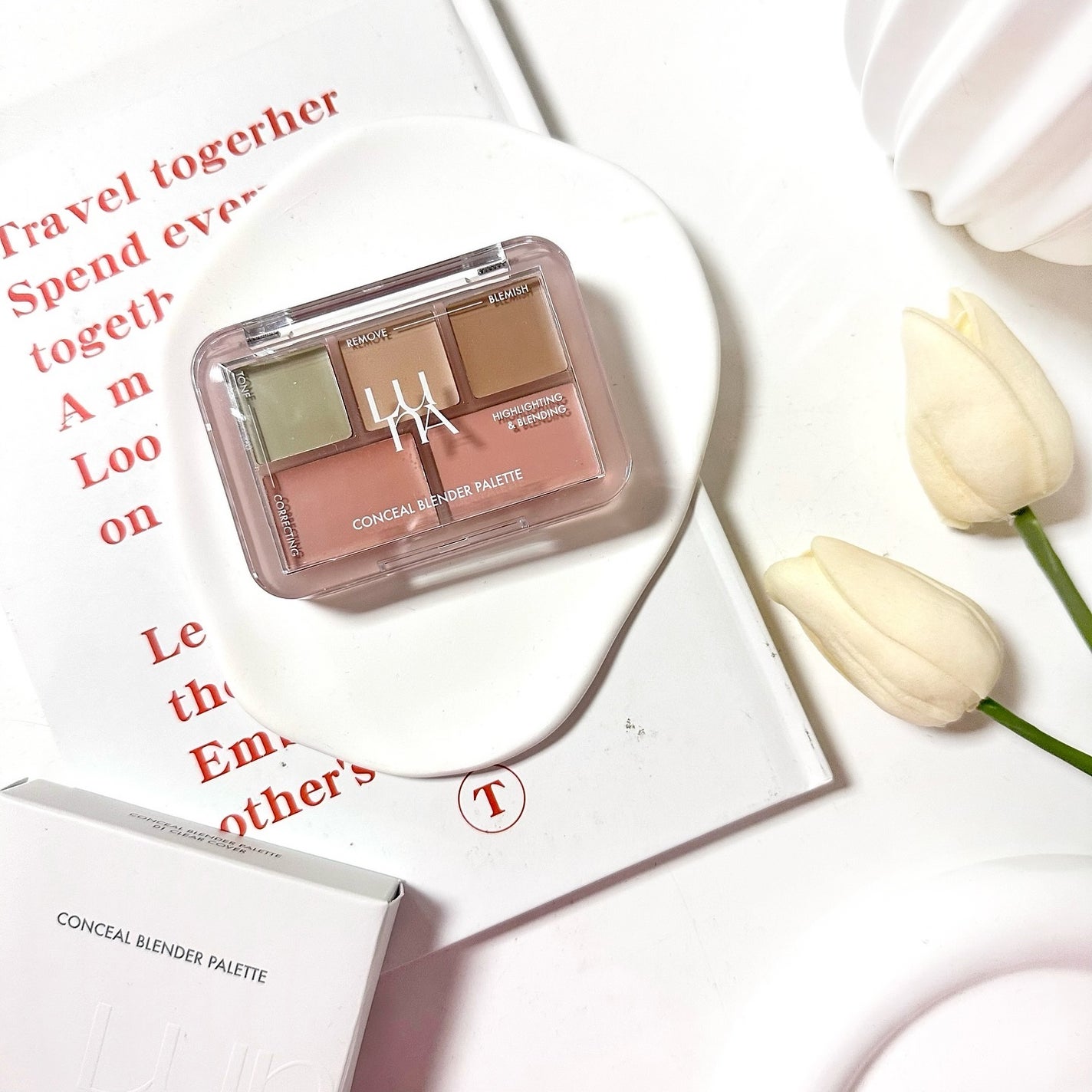 コンシールブレンダーパレット/LUNA/パレットコンシーラーを使ったクチコミ(1枚目)