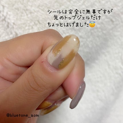 ネイルフィット ジェルネイルシール キャラメルチョコニュアンス/GELATO FACTORY/ネイルシールの画像