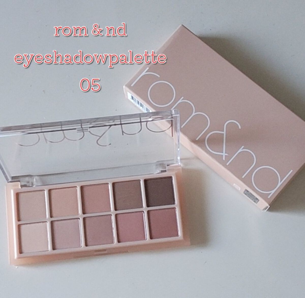 ベターザンパレット/rom&nd/アイシャドウパレットを使ったクチコミ（1枚目）