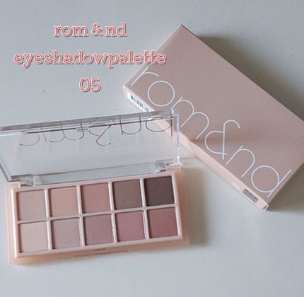 ベターザンパレット/rom&nd/アイシャドウパレットを使ったクチコミ(1枚目)