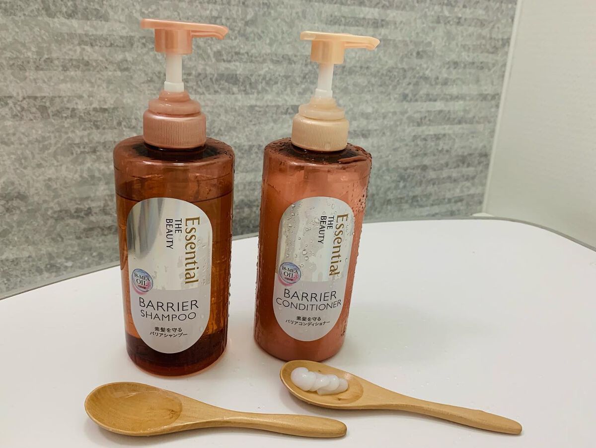 ザビューティ 髪のキメ美容素髪を守る バリアシャンプー/コンディショナー/エッセンシャル/シャンプー・コンディショナーを使ったクチコミ（2枚目）