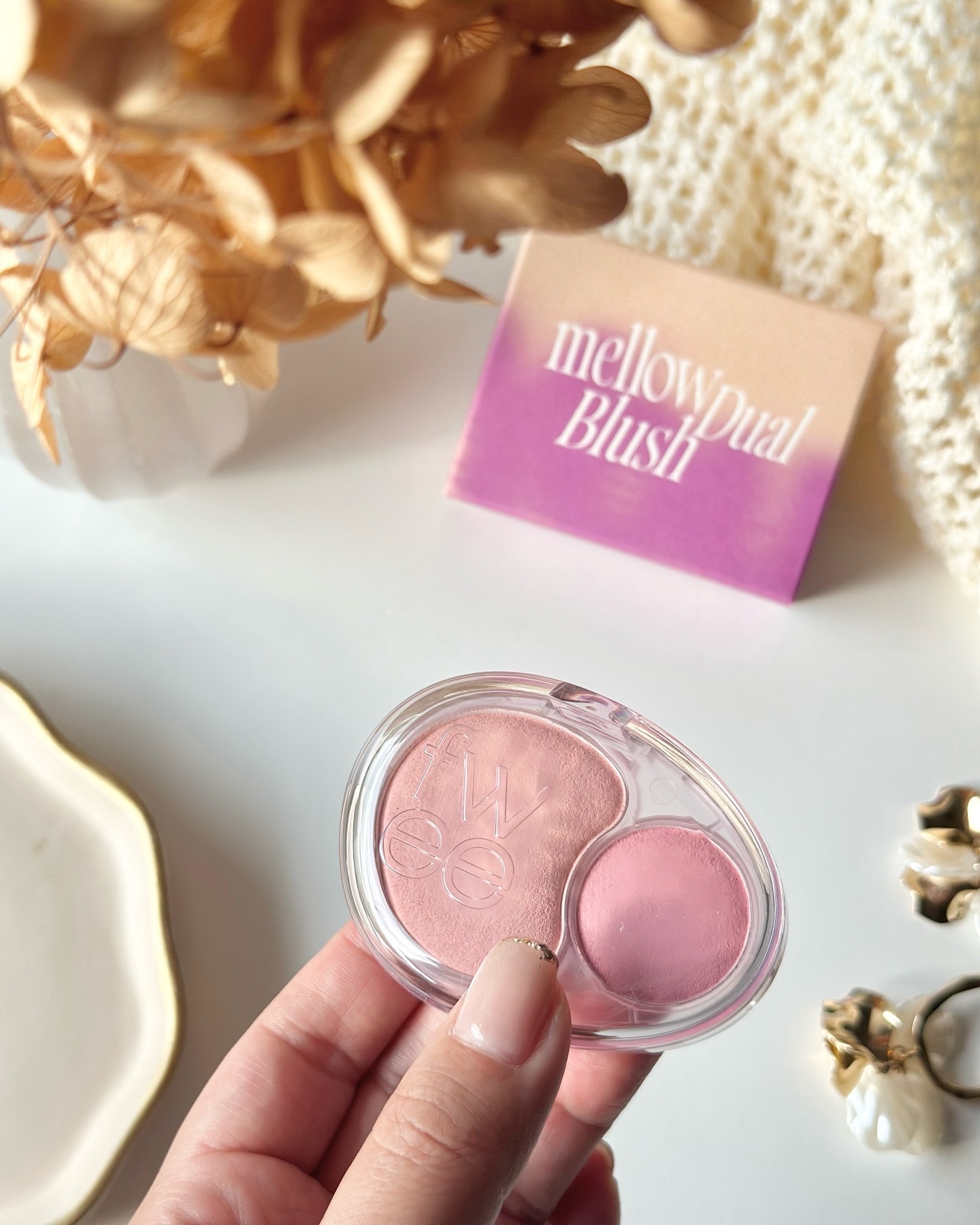 デュアルチークメロウ/fwee/ジェル・クリームチークを使ったクチコミ（2枚目）