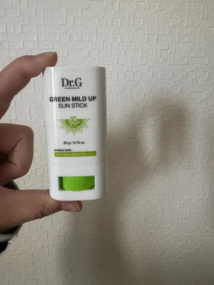 グリーンマイルドサンスティック SPF50+ PA++++/Dr.G/日焼け止めスティックを使ったクチコミ(1枚目)