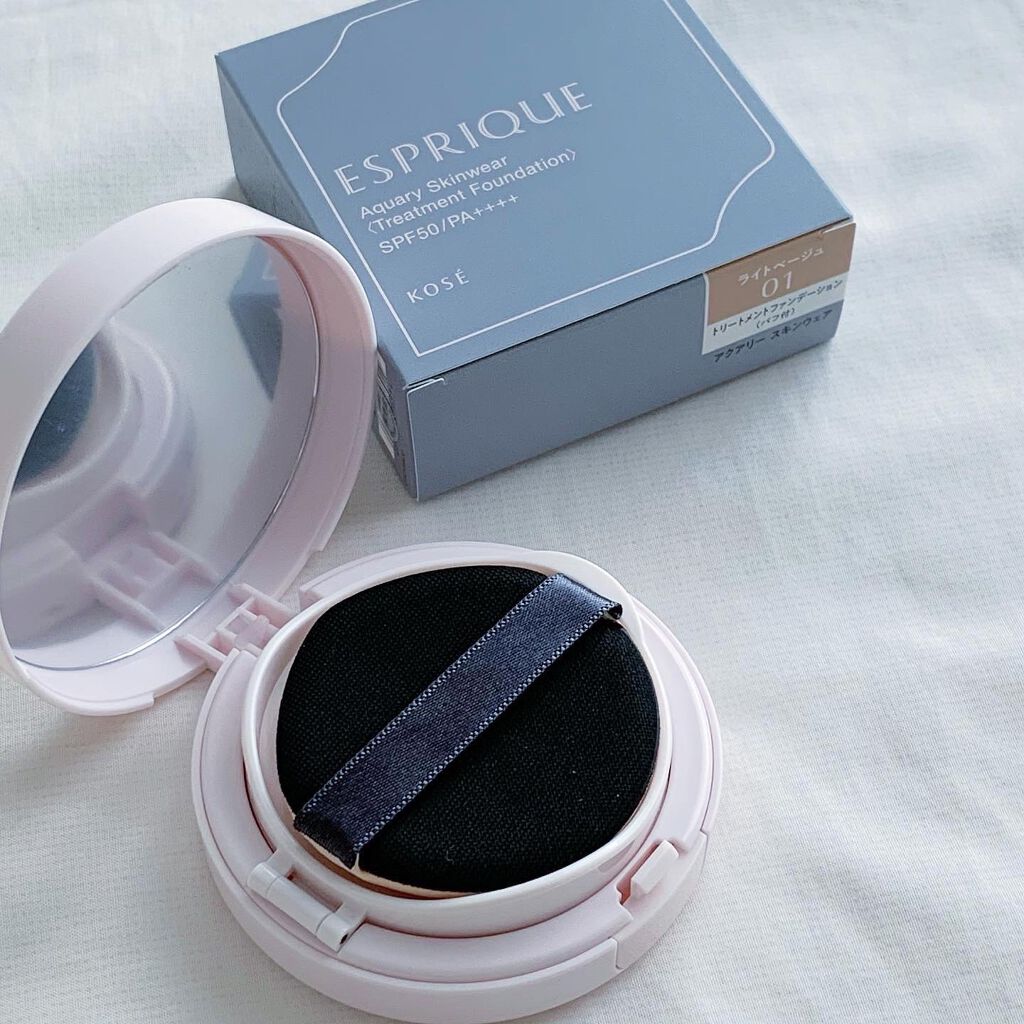 アクアリースキンウェア/ESPRIQUE/クッションファンデーションを使ったクチコミ(1枚目)