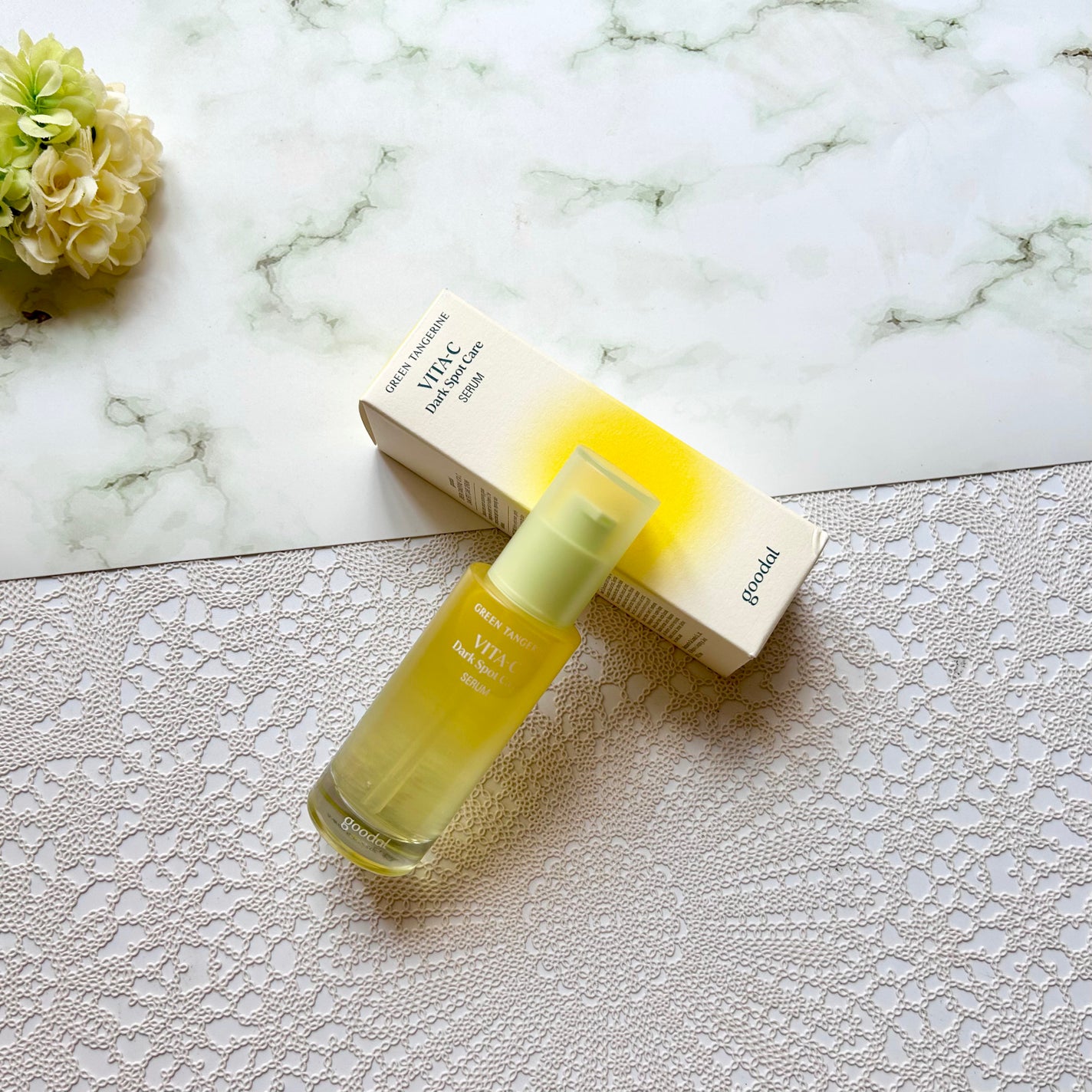 グリーンタンジェリン ビタC ダークスポットケアセラム/goodal/美容液を使ったクチコミ(7枚目)