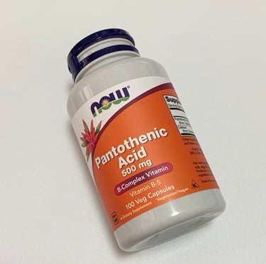 PantothenicAcid 500mg/Now Foods/健康サプリメントの画像