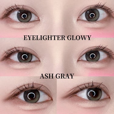 Eyelighter Glowy 1Month アッシュグレー/OLENS/カラーコンタクトレンズを使ったクチコミ（1枚目）