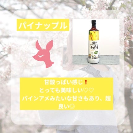 美酢 (希釈タイプ)/美酢(ミチョ)/その他飲むお酢を使ったクチコミ(4枚目)