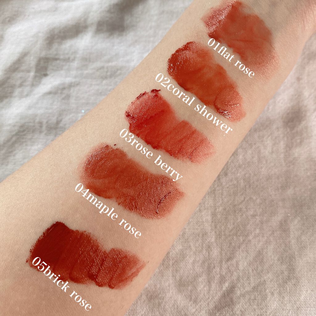 ブラーベルベットティント/dasique/リップティントを使ったクチコミ（2枚目）