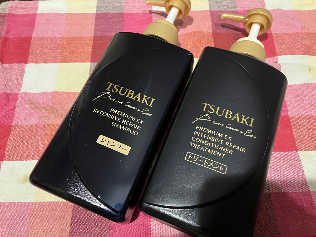 プレミアムＥＸ インテンシブリペア ＜シャンプー＞／コンディショナー＜ヘアトリートメント＞ /TSUBAKI/市販シャンプーを使ったクチコミ（1枚目）