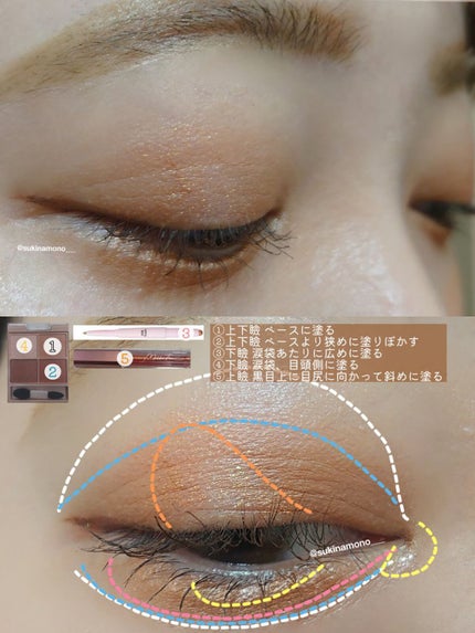 ボリュームアンドグロウアイメーカー/Milk Touch/スティックアイシャドウを使ったクチコミ(3枚目)