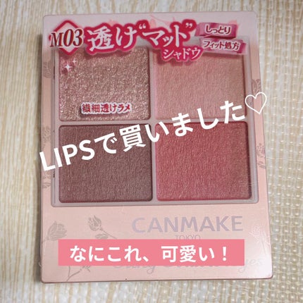 シルキースフレアイズ(マットタイプ)/キャンメイク/アイシャドウパレットを使ったクチコミ(1枚目)