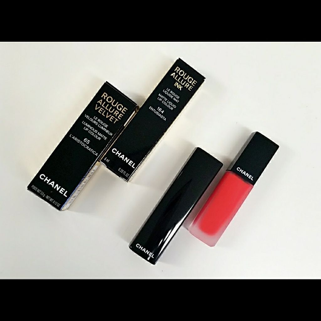 ルージュ アリュール ヴェルヴェット/CHANEL/口紅を使ったクチコミ（1枚目）