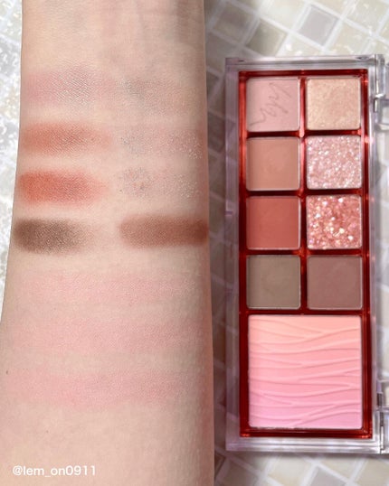 ミックスブラーリングアイパレット/wakemake/マルチパレットを使ったクチコミ(2枚目)