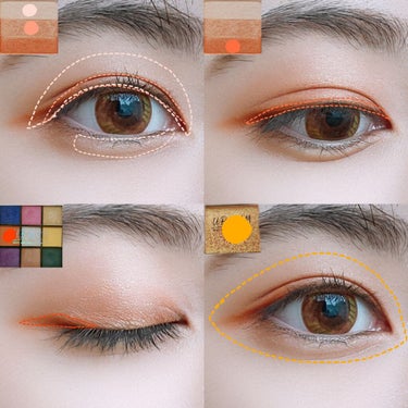 UR GLAM　BLOOMING EYE COLOR PALETTE/U R GLAM/アイシャドウパレットを使ったクチコミ（3枚目）