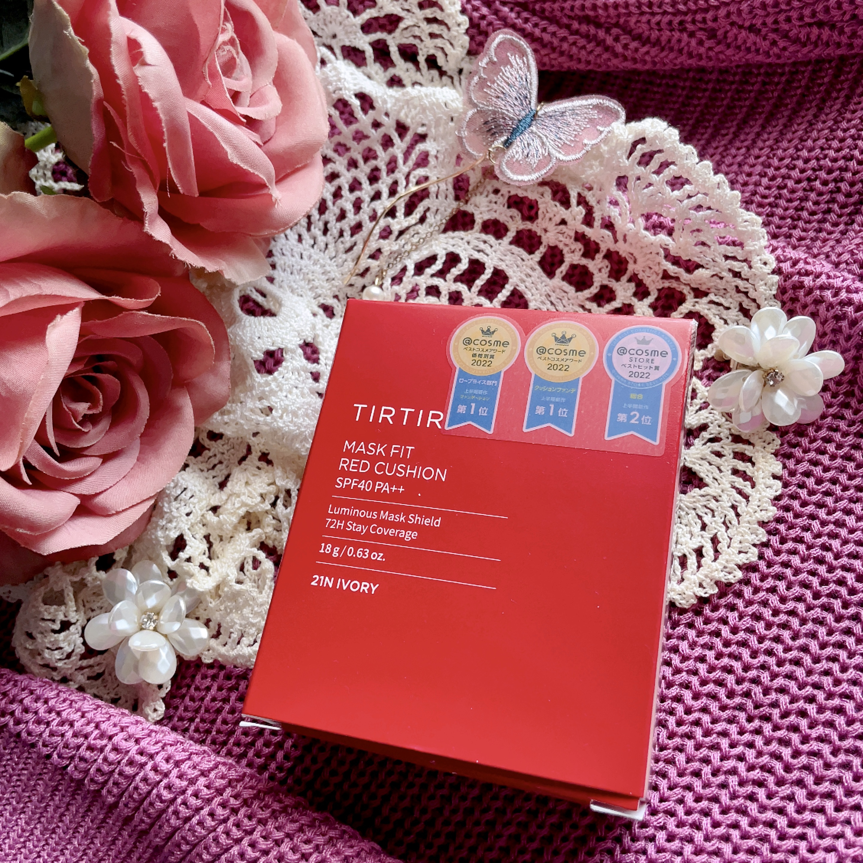 マスク フィット レッド クッション/TIRTIR(ティルティル)/クッションファンデーションを使ったクチコミ（2枚目）