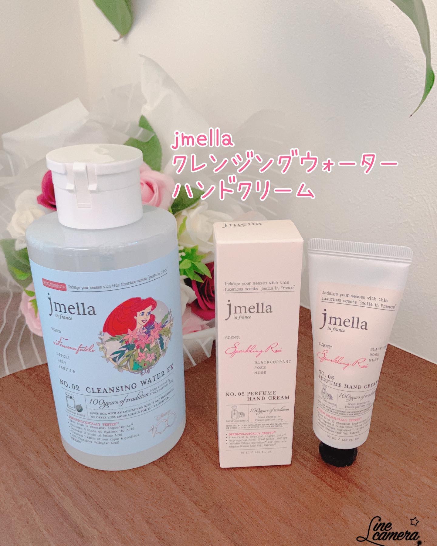 スパークリングローズ ハンドクリーム/jmella/ハンドクリームを使ったクチコミ（1枚目）