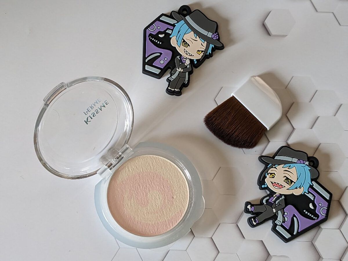 マーブルハイライター/キスミー フェルム/プレストパウダーを使ったクチコミ（1枚目）