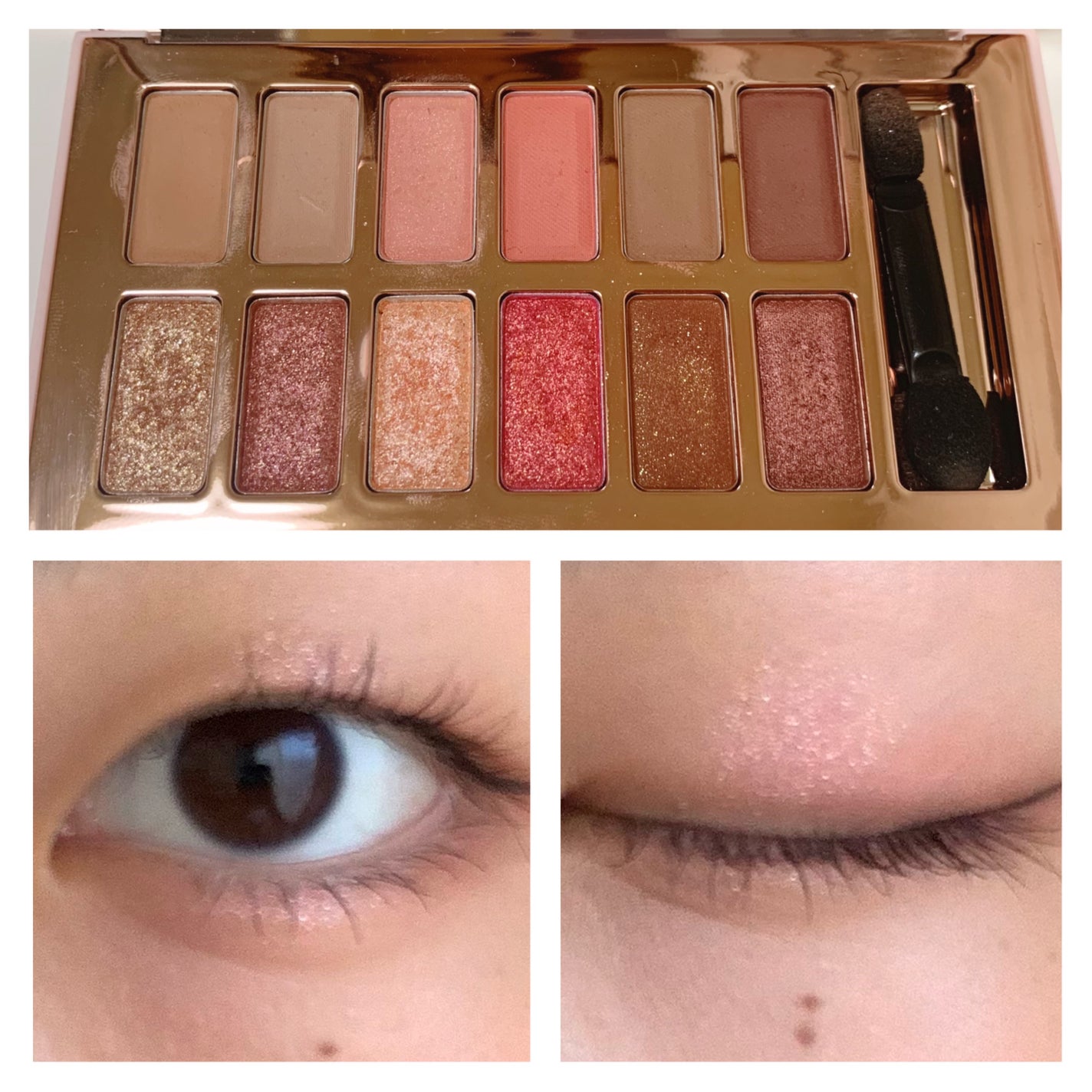 バレンタインボックス3ローズモーメント/VAVI MELLO/アイシャドウパレットを使ったクチコミ(3枚目)