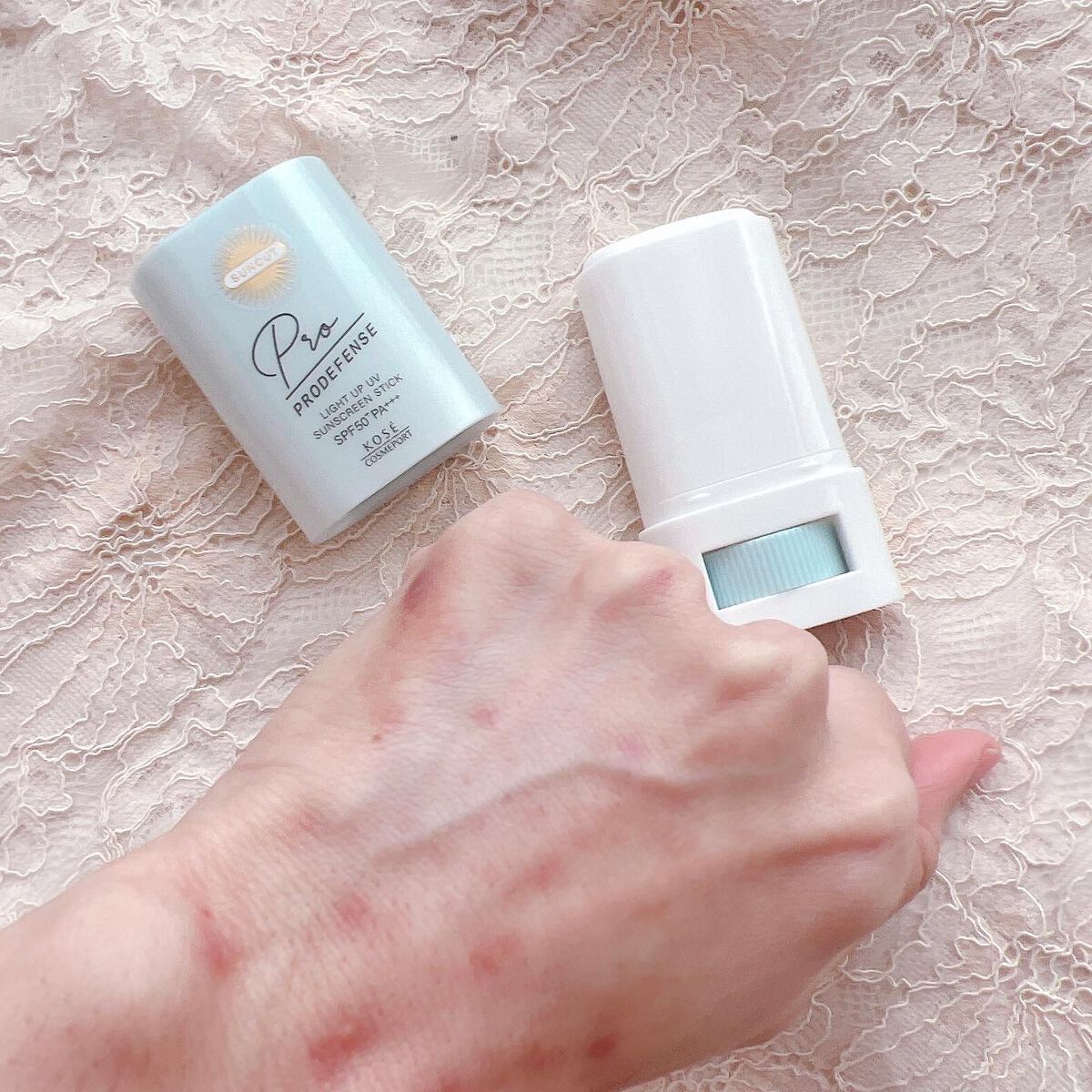 プロディフェンス ライトアップUV スティック/サンカット®/日焼け止めスティックを使ったクチコミ（3枚目）