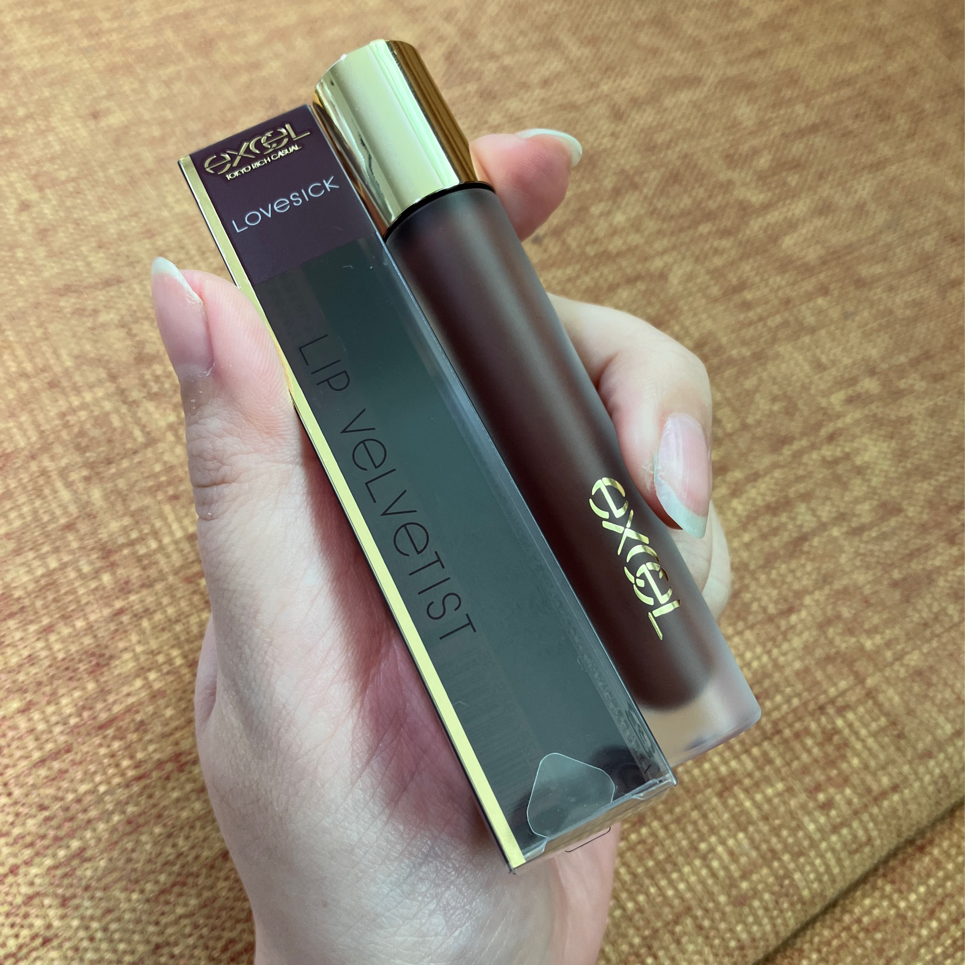 リップベルベティスト/excel/口紅を使ったクチコミ（1枚目）