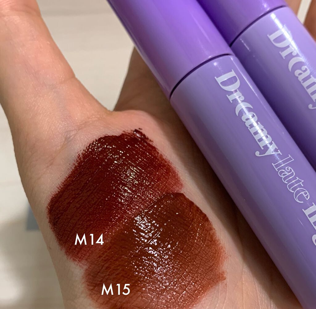 ドリーミーレイトナイト メロウティント M14 ランバーマルーン/MERZY/リップティントを使ったクチコミ（1枚目）