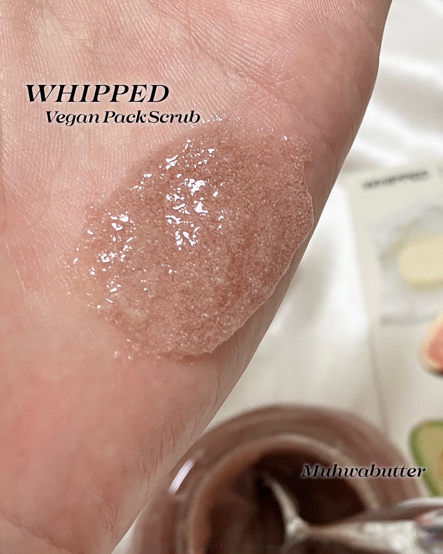 ホイップドヴィーガンパックスクラブ ムファバター（肌バリア機能回復）/WHIPPED/スクラブ・ゴマージュを使ったクチコミ（3枚目）