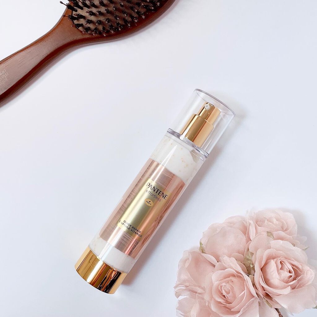 パンテーン エフォートレス クイック リペアー カプセル ヴィタミルク(洗い流さないトリートメント）/パンテーン/ヘアミルクを使ったクチコミ（1枚目）