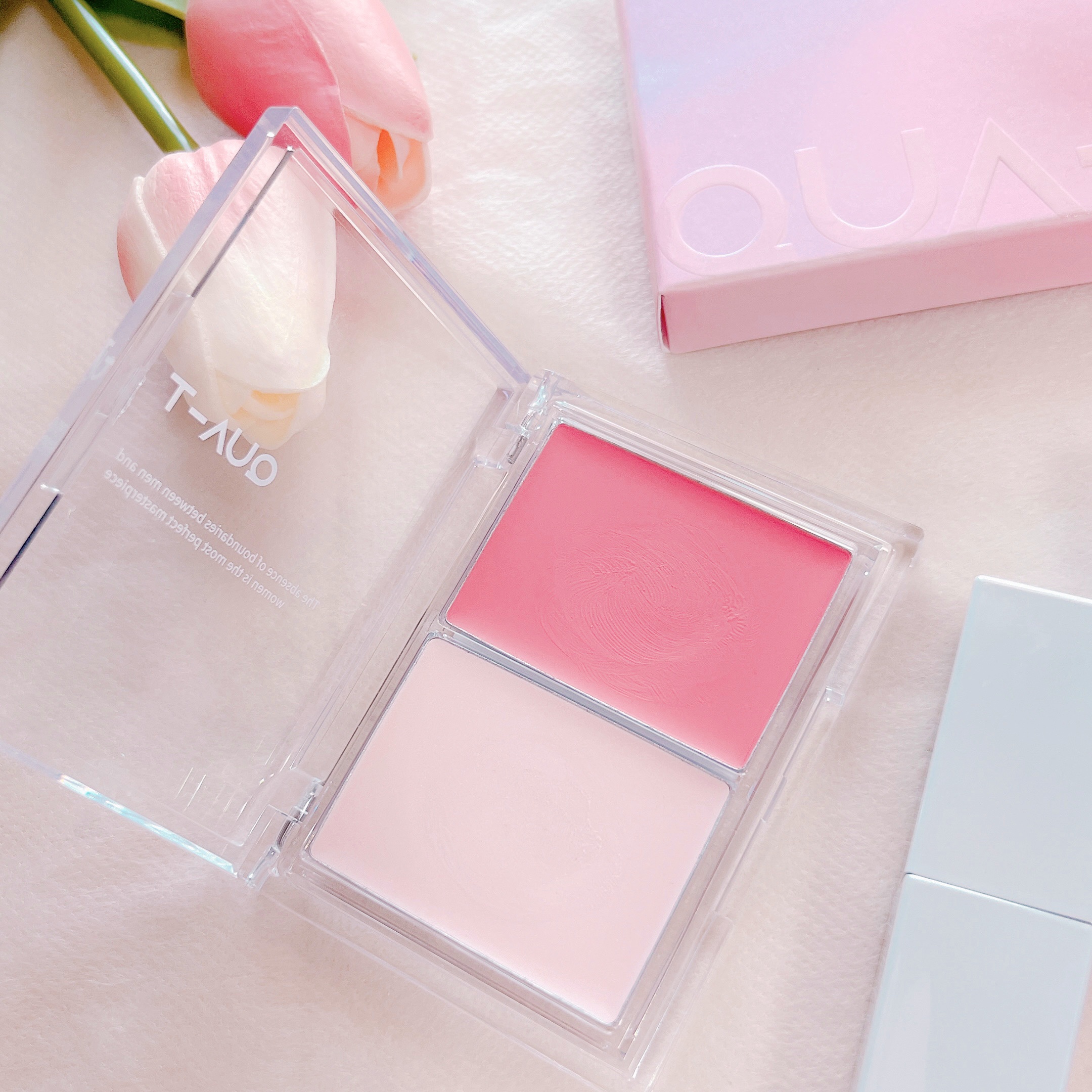 グロウメルティングパレット/QUA-T/ジェル・クリームチークを使ったクチコミ（1枚目）