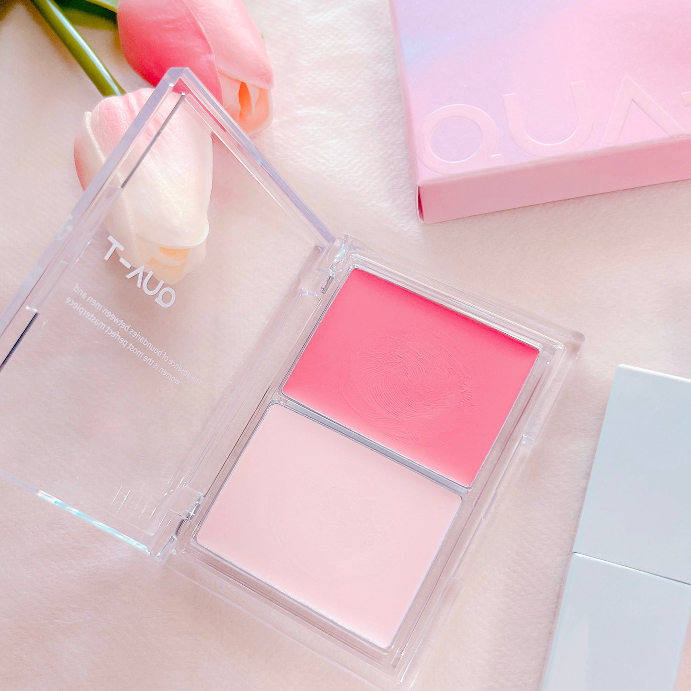 グロウメルティングパレット/QUA-T/ジェル・クリームチークを使ったクチコミ(1枚目)