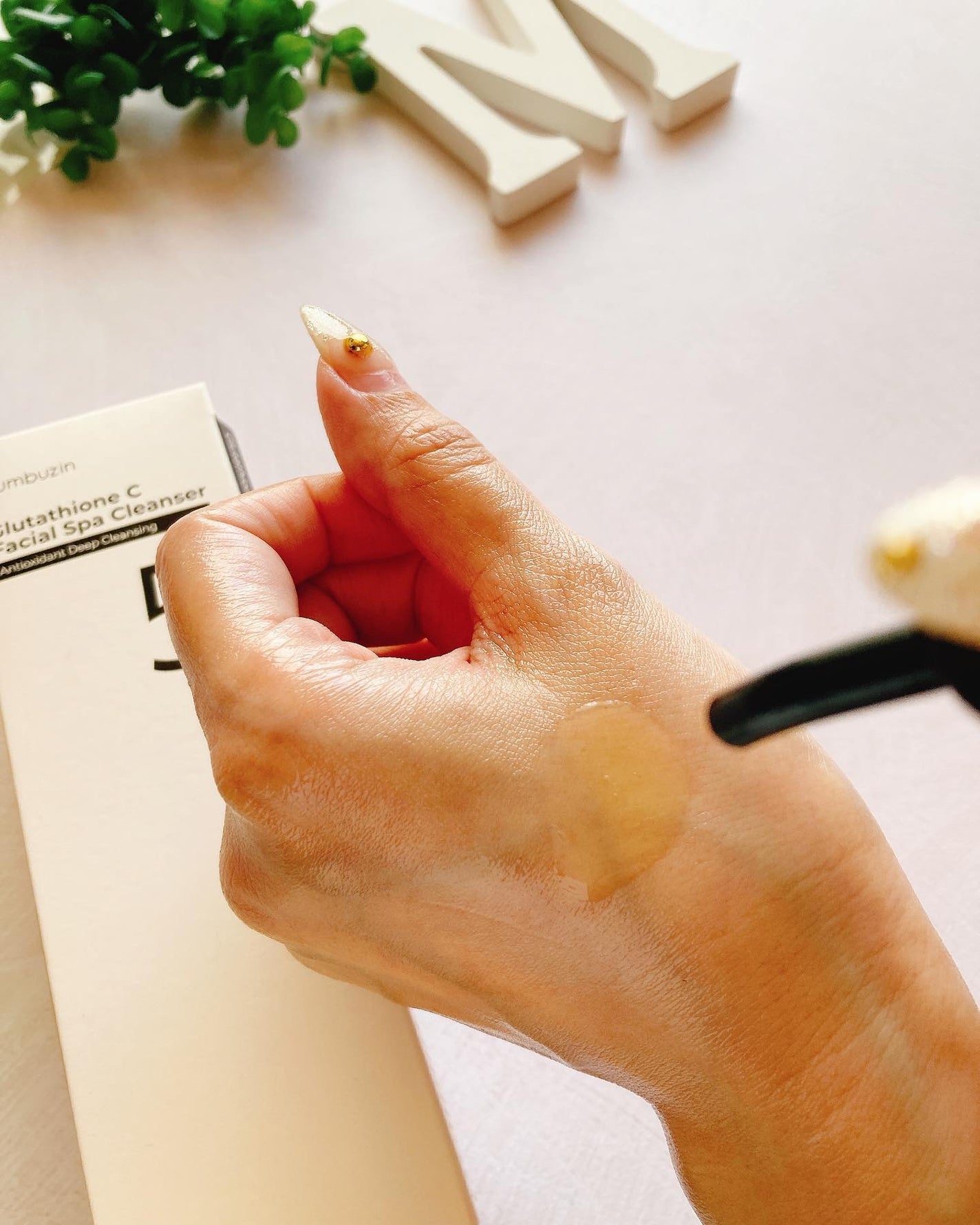 5番 白玉グルタチオンCアロママッサージクレンジング/numbuzin/オイルクレンジングを使ったクチコミ(5枚目)