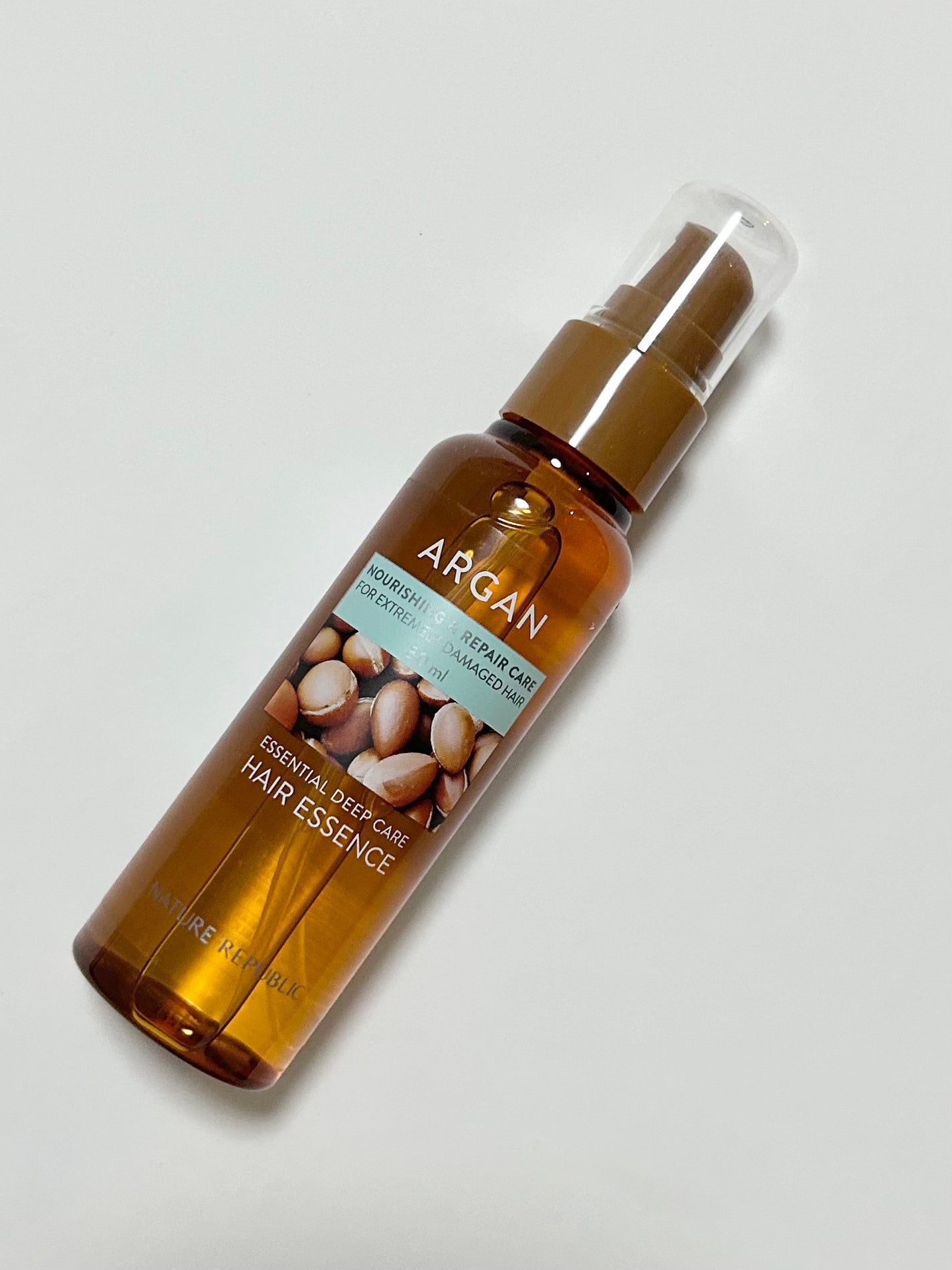 アルガンエッセンシャル ヘアオイル/ネイチャーリパブリック/ヘアオイルを使ったクチコミ(1枚目)