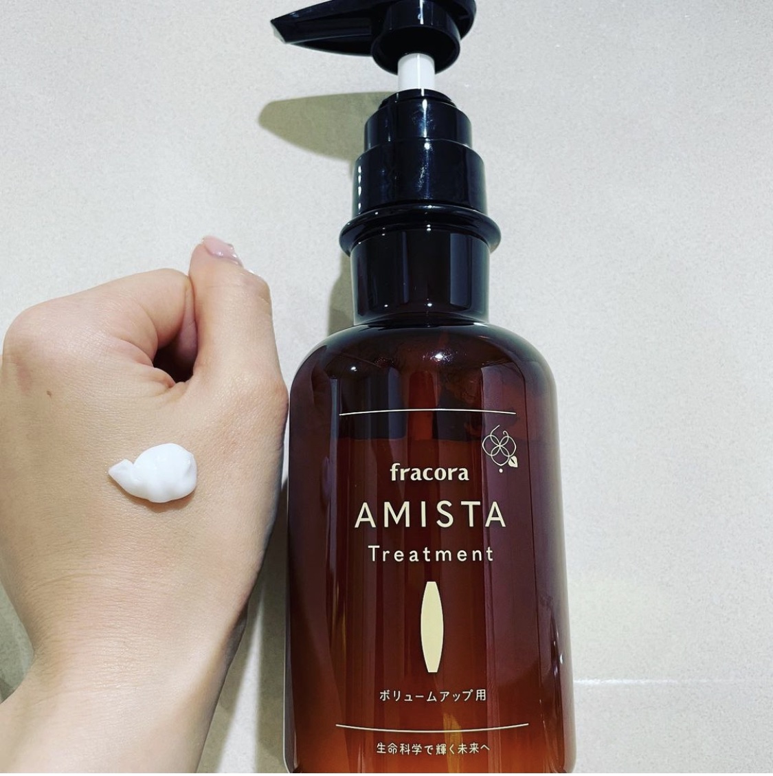  AMISTA トリートメント ボリュームアップ用/fracora/洗い流すヘアトリートメントを使ったクチコミ（3枚目）