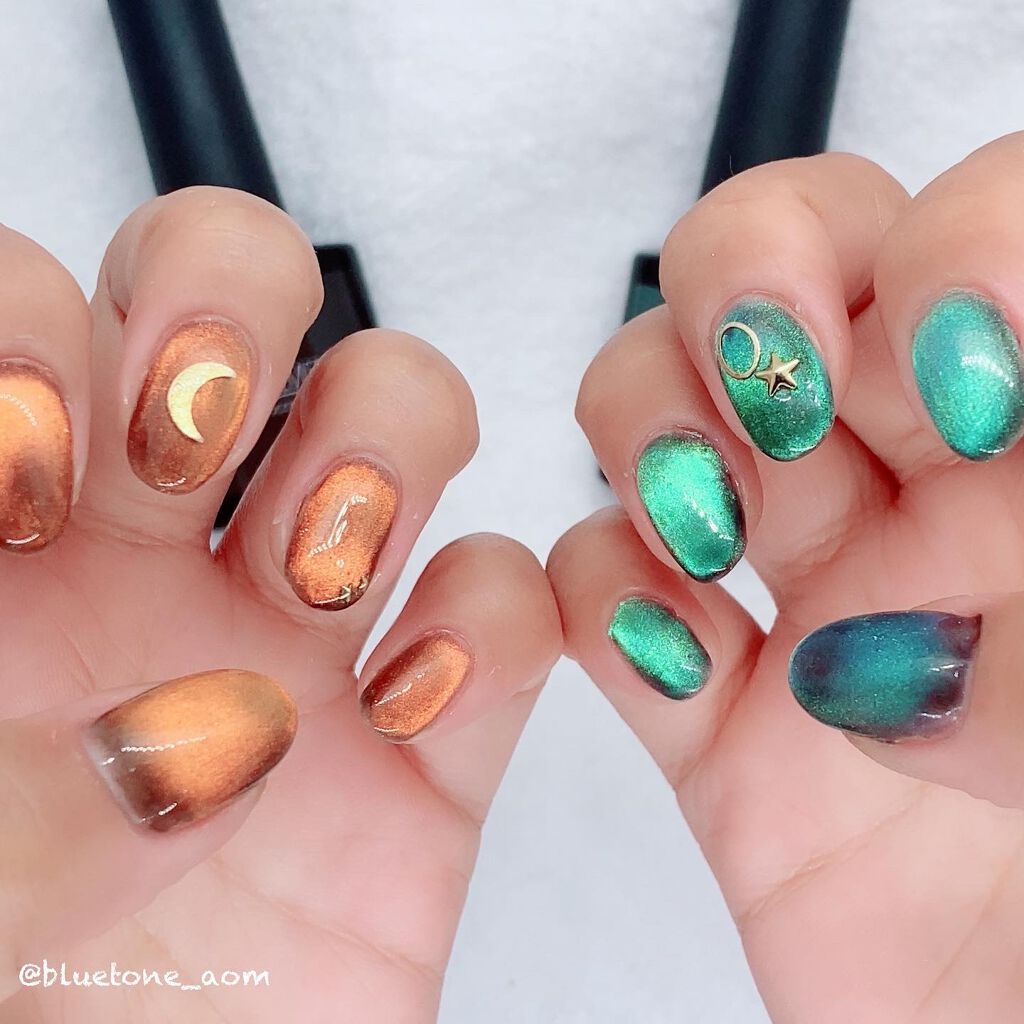 9D プラネタリージェムズ マグネットジェル/cocoronail/ジェルネイルを使ったクチコミ（2枚目）