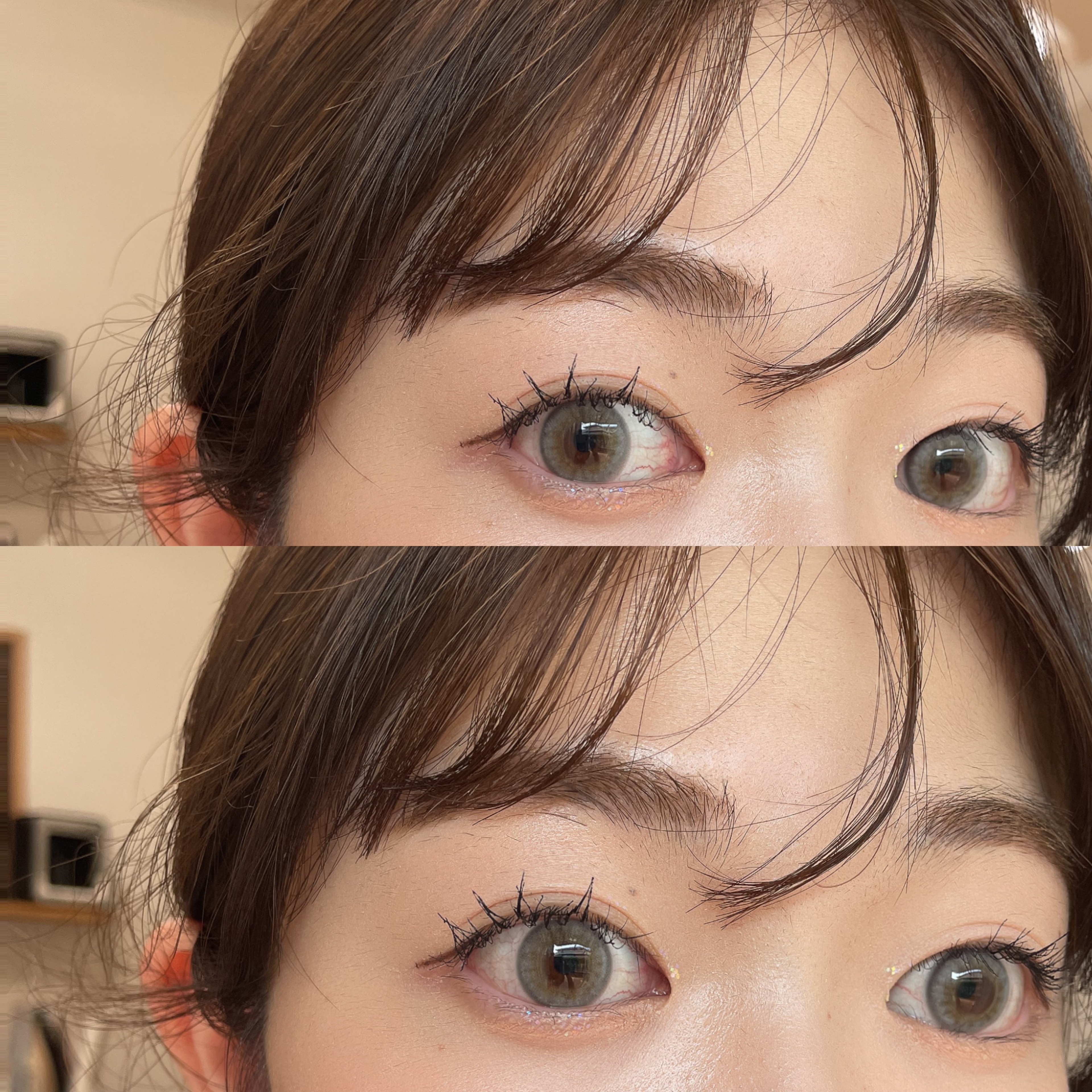 ロシアンスモーキー/OLENS/カラーコンタクトレンズを使ったクチコミ（2枚目）