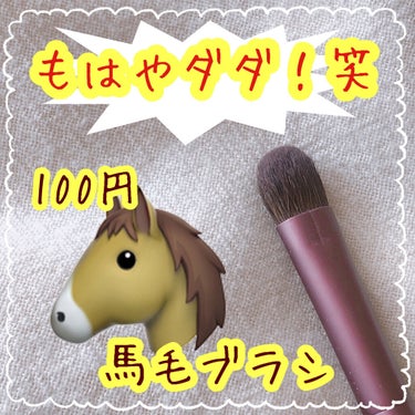 メイクブラシ  馬毛/DAISO/その他化粧小物を使ったクチコミ（1枚目）