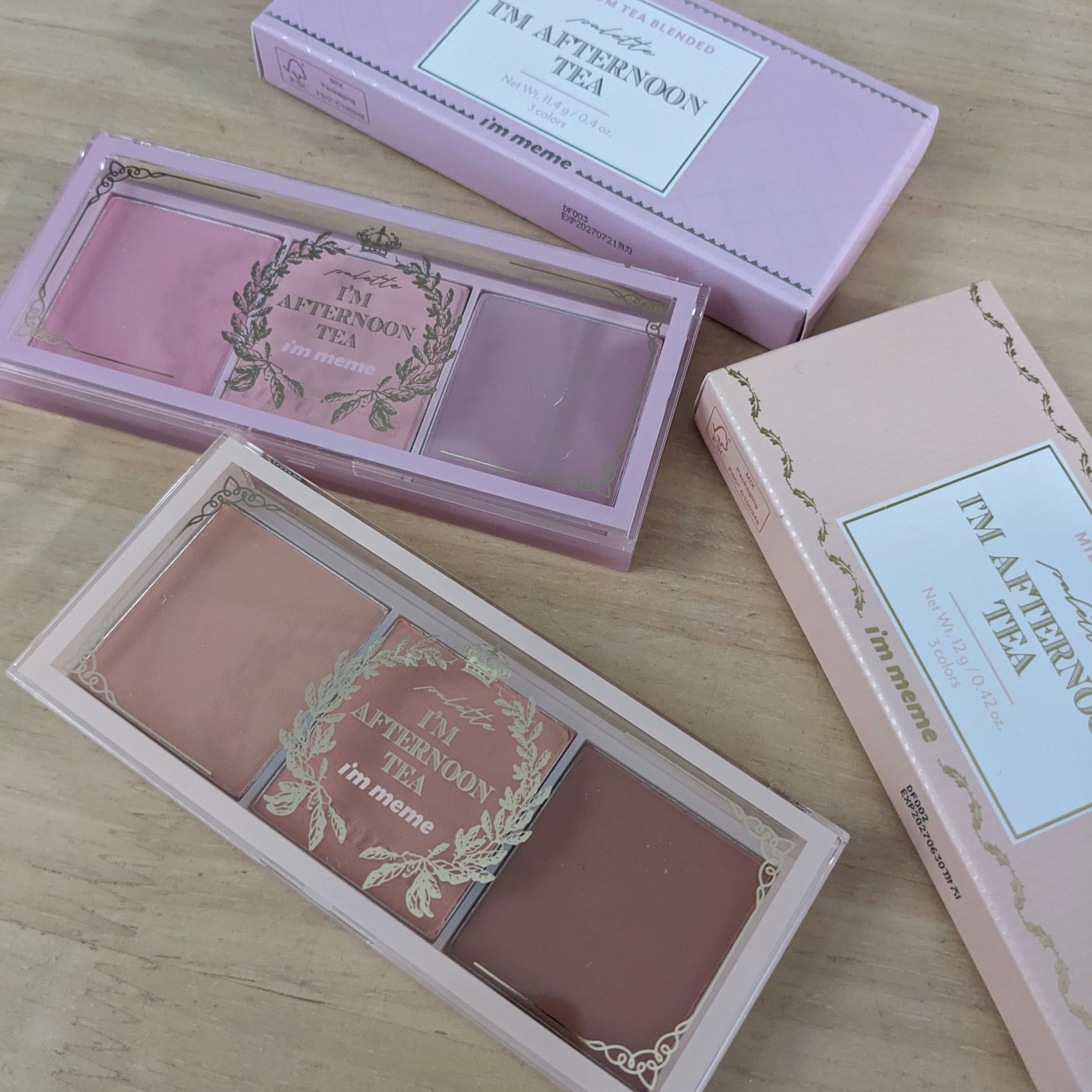 アイム アフタヌーンティー チークパレット/i’m meme/パウダーチークを使ったクチコミ（1枚目）