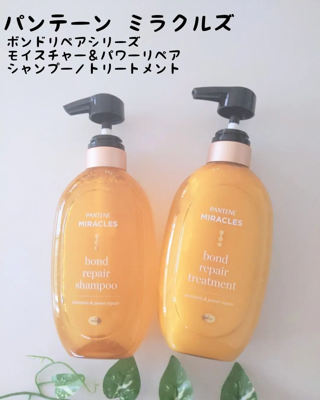 ボンドリペアシリーズ モイスチャー＆パワーリペア  シャンプー＆トリートメント トリートメント 440g/パンテーン/市販シャンプーを使ったクチコミ（1枚目）