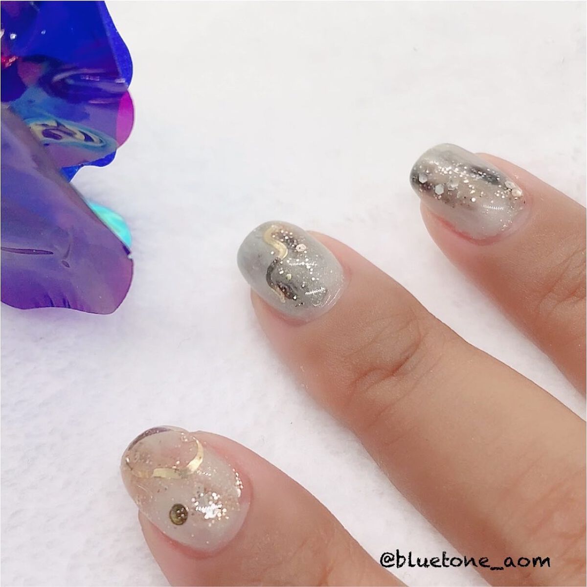 ネイルシール/セリア/ネイルシールを使ったクチコミ(9枚目)